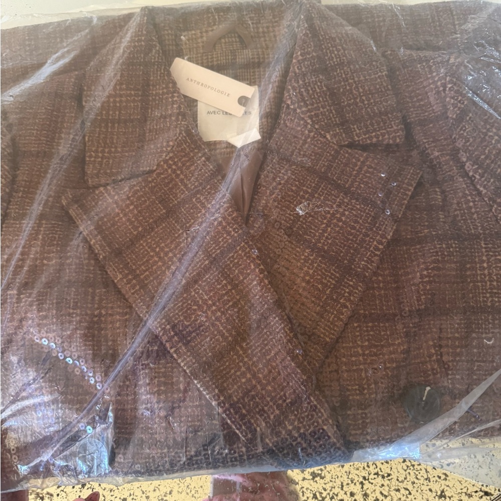 Avec les Filles plaid sequin coat - Picture 10 of 10
